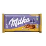 Milka milk chocolate with caramel cream, 100g, wholesale