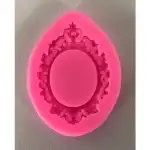 29947 Ovális szilikon forma - 6,6x9x1cm - ovális keret - Pentart, nagykereskedelem