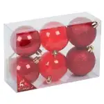 Globulete 4cm 6buc/set Rosii,20757, en gros