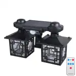 Felinar Solar Dublu cu Senzor si Telecomanda 192 Led-uri,25218, angro