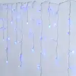 Instalatie Led Franjuri Inegali 6x0.7m Fir Gros Culoare Albastru,37132, en gros