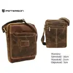 Peterson Férfi Bőr Táska Ptn 1117Tmh5825 Tan Világos Barna, 93953139, nagyker
