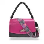 Geantă crossbody pentru femei Zellia 24057 Next C. Tiger Negru-Magenta, 62066495, en-gros