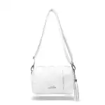 Geantă crossbody pentru femei Zellia Zlb210 Alb Lucios, 11262695, en-gros