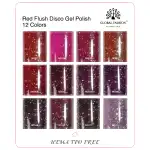 Ojă semipermanentă Red Flush Disco 8 ml, 03