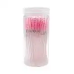Set de 2 unități: Set de 50 periuțe pentru extensii de gene, roze
