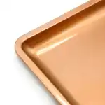 Rectangular metal tray, 18*12.5 cm, gold, wholesale