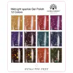 Ojă semipermanentă Midnight sparkle 8 ml, 10