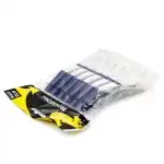 Set de 2 unități: Clame pentru păr, 6 bucăți, alb+albastru