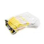 Set de 2 unități: Clame pentru păr, 6 bucăți, alb+galben