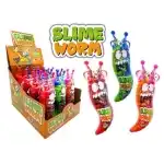 Funny Candy Jeleuri gumate cu aromă de fructe Slime Worm, Set 12 bucăți x 50g