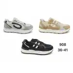 Women's Sports Shoes, 36-41, Black, 908F