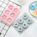 6pcs donut silicone mold, t10070, wholesale