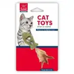 Jucărie de pește catnip cu pene, k020492, en-gros