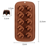 Flower bouquet silicone fondant mold, T09230-1, wholesale