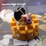 6-piece round waffle silicone mold, W01009, wholesale