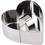 Formă de biscuiți din oțel inoxidabil în formă de inimă, T09597, en-gros