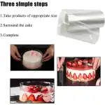 12cm transparent cake wax foil, T090363, wholesale