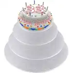28cm round cake stand (silver), t100086, wholesale