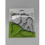 5 pcs Easter stainless steel cookie cutters, T09576, wholesale