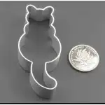 10 szt. aluminiowych foremek do ciastek w kształcie kota, t05140-50, hurt