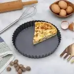 Stainless round lace baking tray with removable bottom (28cm), w00128, wholesale