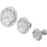 3 buc forme de biscuiți din plastic cu model de labă, T09508, en-gros