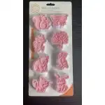 8pcs plastic cute animal cake mold, cutter, T09559, wholesale