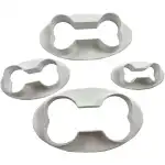 4 plastikowe foremki do ciastek w kształcie kości, T09517, hurt