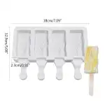 Wavy ice cream maker silicone mold, T09230, wholesale
