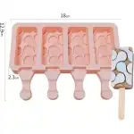 Silicone ice cream maker mold with dumbbell pattern, T09234, wholesale