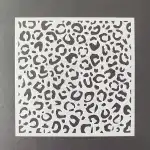 9pcs Animal Skin Pattern Cake Decorating Stencil, T090064, Wholesale