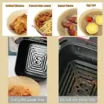 50pcs Round Hot Air Baking Paper (Small Size), W00166, Wholesale