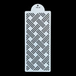 Bamboo weave pattern cake decorating border template, T090075, wholesale