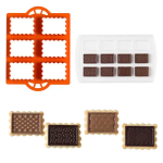 6-piece plastic cookie cutter, T09544, wholesale