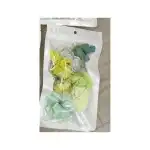 10pcs wrapped flower petal cake topper -yellow, T090446, wholesale