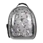 Patterned transparent animal carrier bag, K010744, wholesale