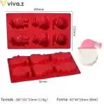Formă de tort din silicon - modele de Crăciun, T13131, en-gros