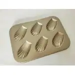 Madeleine baking tray 6 pieces, W10123, wholesale
