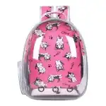 Patterned transparent animal carrier bag, K010744, wholesale