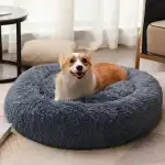 Round furry bed-40cm, f10014, large