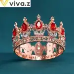 Декорация за торта принцеса корона тиара - розово злато, T090278, на едро