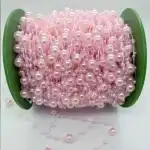 Ornament cu perle roz 60m, T090650, en-gros
