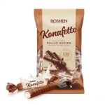 Roshen Konafetto Bianco fehér csokoládé krémmel mázas cukorkák 1 kg, nagykereskedelem