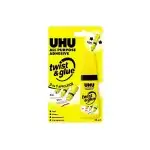 Lipici universal pentru școală și birou UHU Twist&Glue, aplicator 3 în 1, 35ml , blister, engros