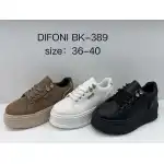 Tenisi femeie, 36-40, Negru, Difoni, angro, BK389