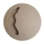 Cadran ceas din MDF pt. rasina - Model cu spatiu pt. rasina - cu sistem LED si spatiu pentru mecanism - C-ART