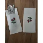 Servetele cu buzunar pentru tacamuri, Linclass-Airlaid ( Trandafir)/ 43x43 cm/75 buc/ cutie