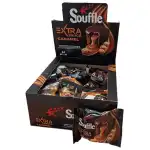 EFS.PRAJ SOUFFLE GLAZ. CIOCO SI AROMA DE CARAMEL 45g 24/1, en-gros