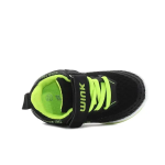 Wink - Ilaer czarne buty sportowe dla chłopca, hurt